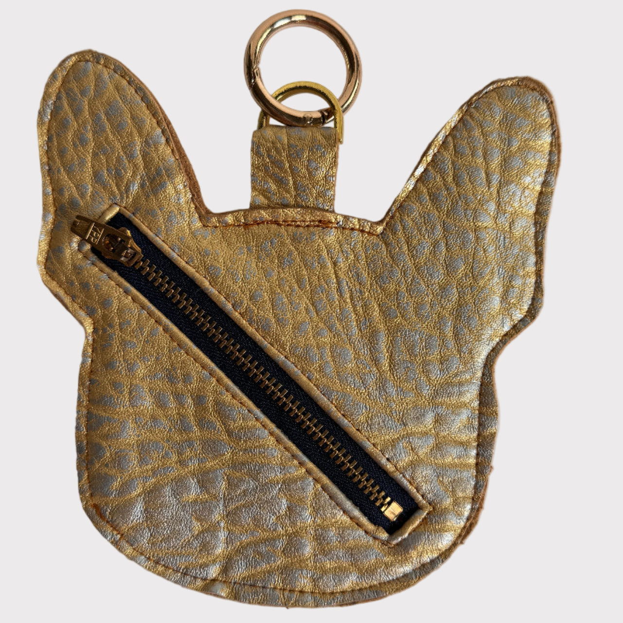 Pardon-My-Frenchie-Waste-bag-dispenser-from-Muse-Et-Moi-Frenchie-Head-beige-brown-back-zipper-loop-to-attach-to-your-bag-as-a-charm